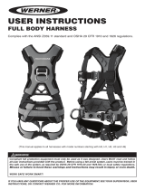 Werner Blue Armor 3-Ring Construction Safety Harness Owner's manual