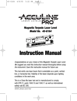 Johnson Level & Tool Acculine Pro 40-6164 Owner's manual