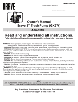 Brave BRP550TP3 Owner's manual