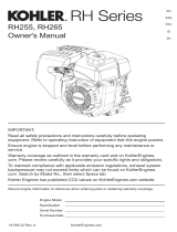 Kohler Engines PA-RH265-3103 Owner's manual