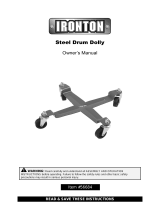 Ironton Drum Bucket Dolly Owner's manual