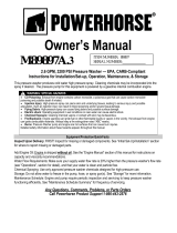 Powerhorse Gas Cold Water Pressure Washer Owner's manual