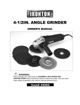 Ironton 4 1/2in. Angle Grinder Kit Owner's manual
