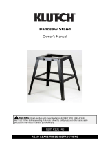 Klutch Benchtop Metal Band Saw Stand Owner's manual