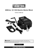Ironton 12 Volt DC Powered Electric Marine Winch Owner's manual