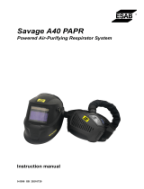 ESAB Freezone Savage A40 PAPR Welding Helmet Owner's manual