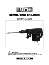 Ironton Demolition Breaker Owner's manual