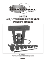 Northern Industrial Tools Please see replacement item# 49654. Air/Hydraulic Pipe Bender Owner's manual