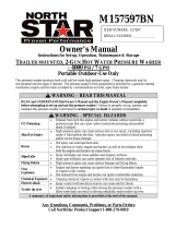 NORTHSTAR Hot Water Commercial Pressure Washer Trailer Owner's manual