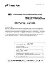 TSURUMI PUMP HSE2.4S-62 Owner's manual