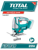 Total TJSLI8501 20V Keyhole Cordless Jig Saw Owner's manual