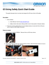 Omron G5 Using Safety Quick start guide