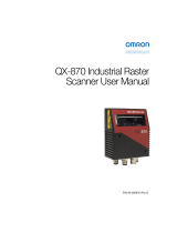Omron QX-870 Industrial Raster Scanner User manual