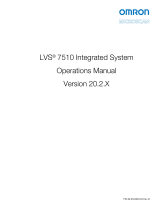 Omron LVS-7510 Integrated System Owner's manual