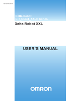 Omron Delta Robot XXL 1600 CR UGD4 XXLH Series Owner's manual