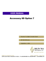 Delta Tau Acc-8D Option 7 Owner's manual