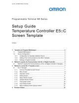Omron Temperature Controller E5-C Screen Template Installation guide