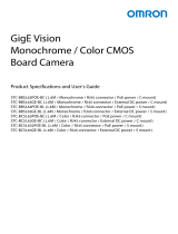 Omron B Series GigE Vision Monochrome Color CMOS Board Camera BxS163xx Owner's manual
