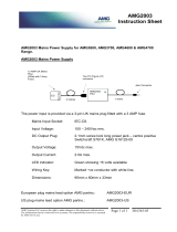 AMG AMG2003 Instruction Sheet