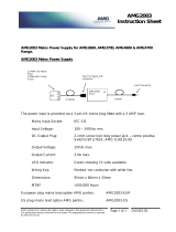 AMG AMG2003 Instruction Sheet