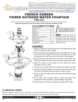 Sunnydaze Decor FWD-433 Operating instructions