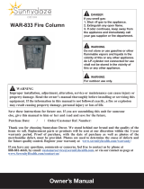 Sunnydaze WAR-833 Operating instructions