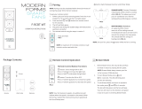 Modern Forms F-RCBT Bluetooth Remote Control Operating instructions