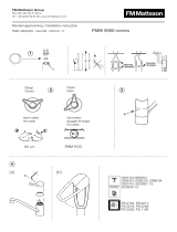 FM Mattsson 9000 wash trough mixer Operating instructions