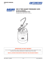 Carlisle KB II Pressure Cup Owner's manual