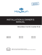 Kaysun Minichillers Full DC Inverter R-32 User manual