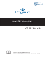 Kaysun Amazon Indoor Units User manual