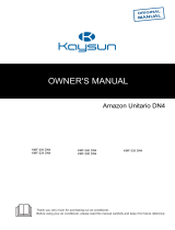 Kaysun Amazon Unitario III Front Air Discharge User manual