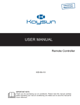 Kaysun KID-05.4 S Remote Controller User manual