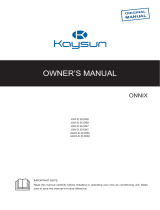 Kaysun Onnix Serie User manual