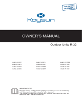 Kaysun Outdoor Units Multisystem User manual