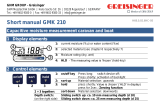 GHM GMK 210 Owner's manual