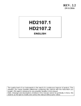 GHM HD2107.2 Owner's manual