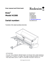 Redexim Rink H1500 Owner's manual