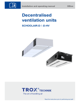 Trox SCHOOLAIR-D-HV Installation guide