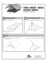 MSR Thru-Hiker Mesh House 3 Trekking Pole Shelter Assembly Instructions