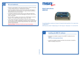MSR 165 Operating instructions
