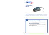 MSR 160 Operating instructions