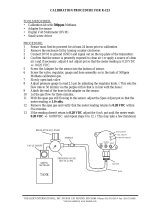 Toxalert R123 Calibration Procedures