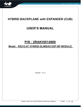 InWin IW-RS212-07 Slimline Backplane User manual