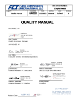 Fluid Components International Quality Owner's manual