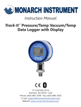 MONARCH INSTRUMENT Track-It™ Vacuum/Temperature Data Logger Owner's manual