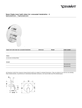 Duravit WA5210012 Specification Manual