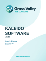 GRASS VALLEY Kaleido Software User manual