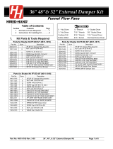 Cumberland 36", 48", 52" External Damper Kit Owner's manual