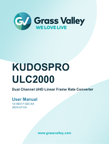 GRASS VALLEY Dual Channel UHD Linear Frame Rate Converter User manual